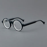 Fonda Acetate Round Retro Glasses Frame Round Frames Southood Black